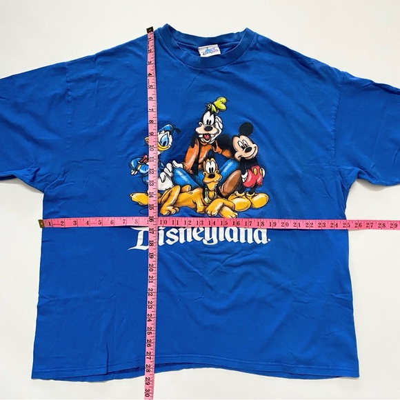 Vintage Disneyland Mickey Mouse Friends Blue Tshirt, men’s XXL - Picture 4 of 4
